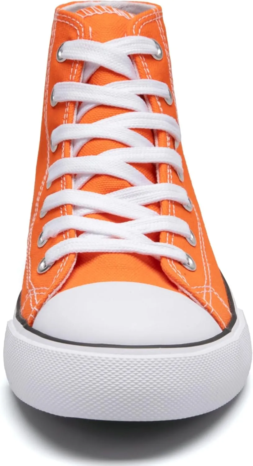 Kid's High Top Sneakers Classic High Tops Canvas Shoes for Girls and Boys, Lace up Tennis Shoes Fashion Canvas Sneakers Casual Shoes for Walking