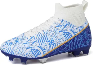 Kids Soccer Cleats Boys Girls Football Cleats Turf Soccer Shoes AG/FG
