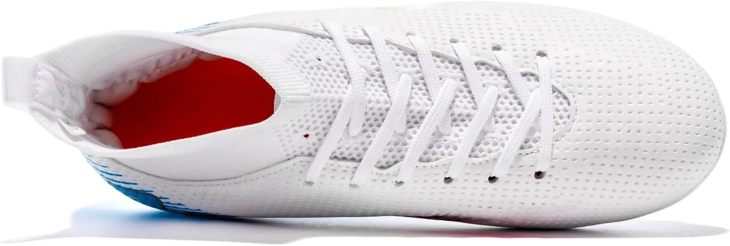 Kids Soccer Shoes-Firm Ground Soccer Cleats Boys Girls Athletic Outdoor Indoor