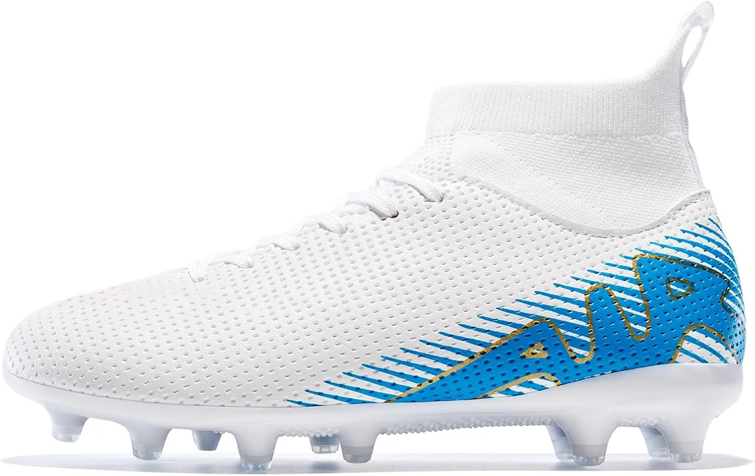 Kids Soccer Shoes-Firm Ground Soccer Cleats Boys Girls Athletic Outdoor Indoor