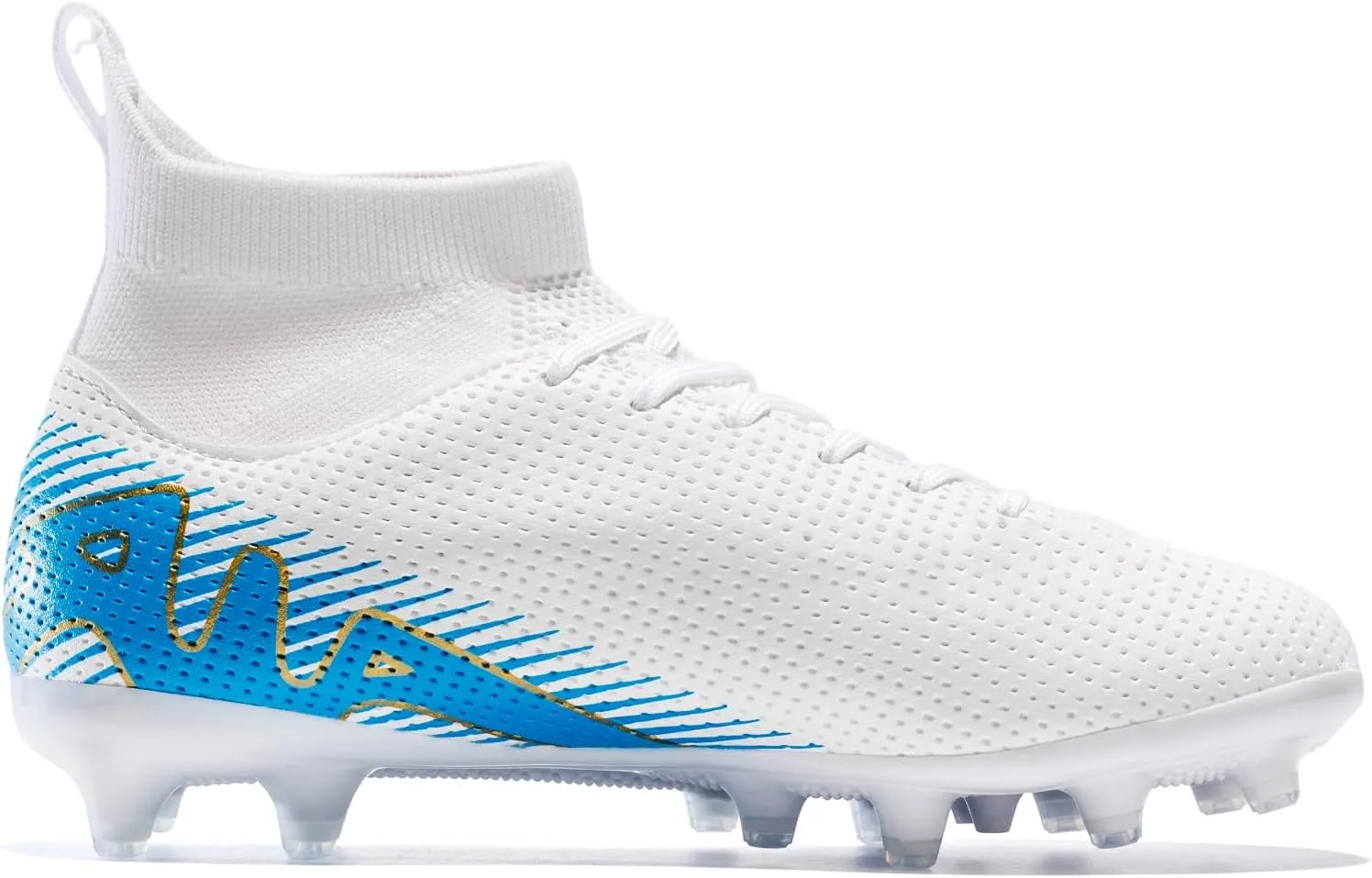 Kids Soccer Shoes-Firm Ground Soccer Cleats Boys Girls Athletic Outdoor Indoor