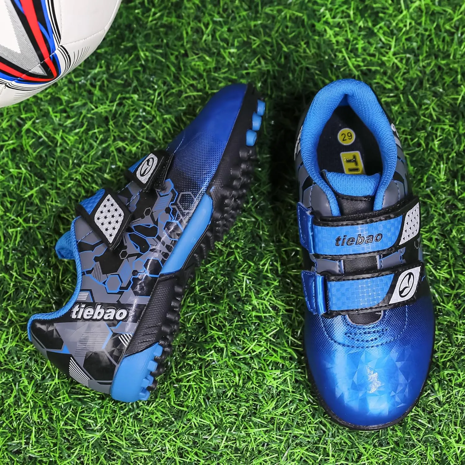 Kids TF Soccer Cleats Indoor Toddler Turf Soccer Shoes Little Boys Girls