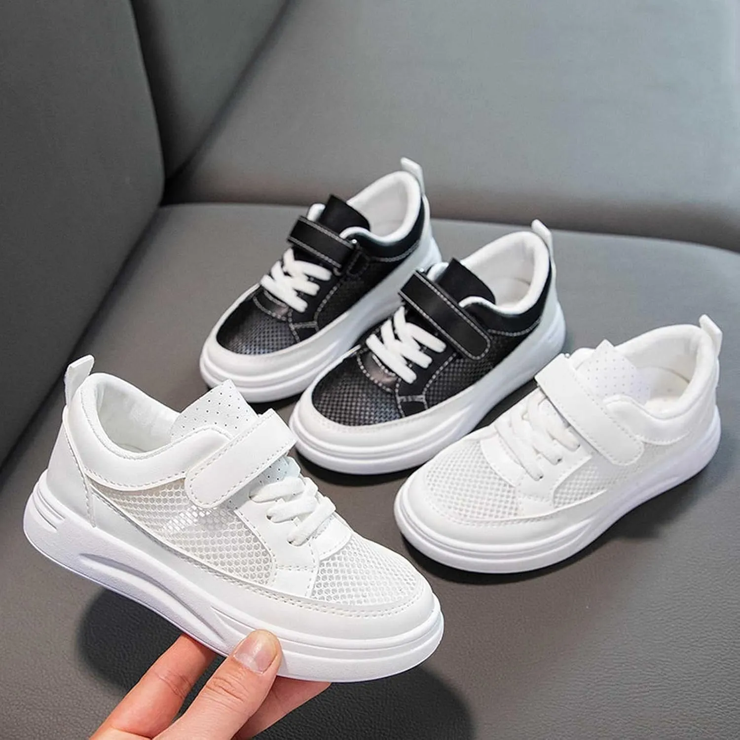 Kids Toddlers Low Top Sneakers for Little Boys Girls Casual Running Sneakers Tennis Shoes Breathable Lightweight