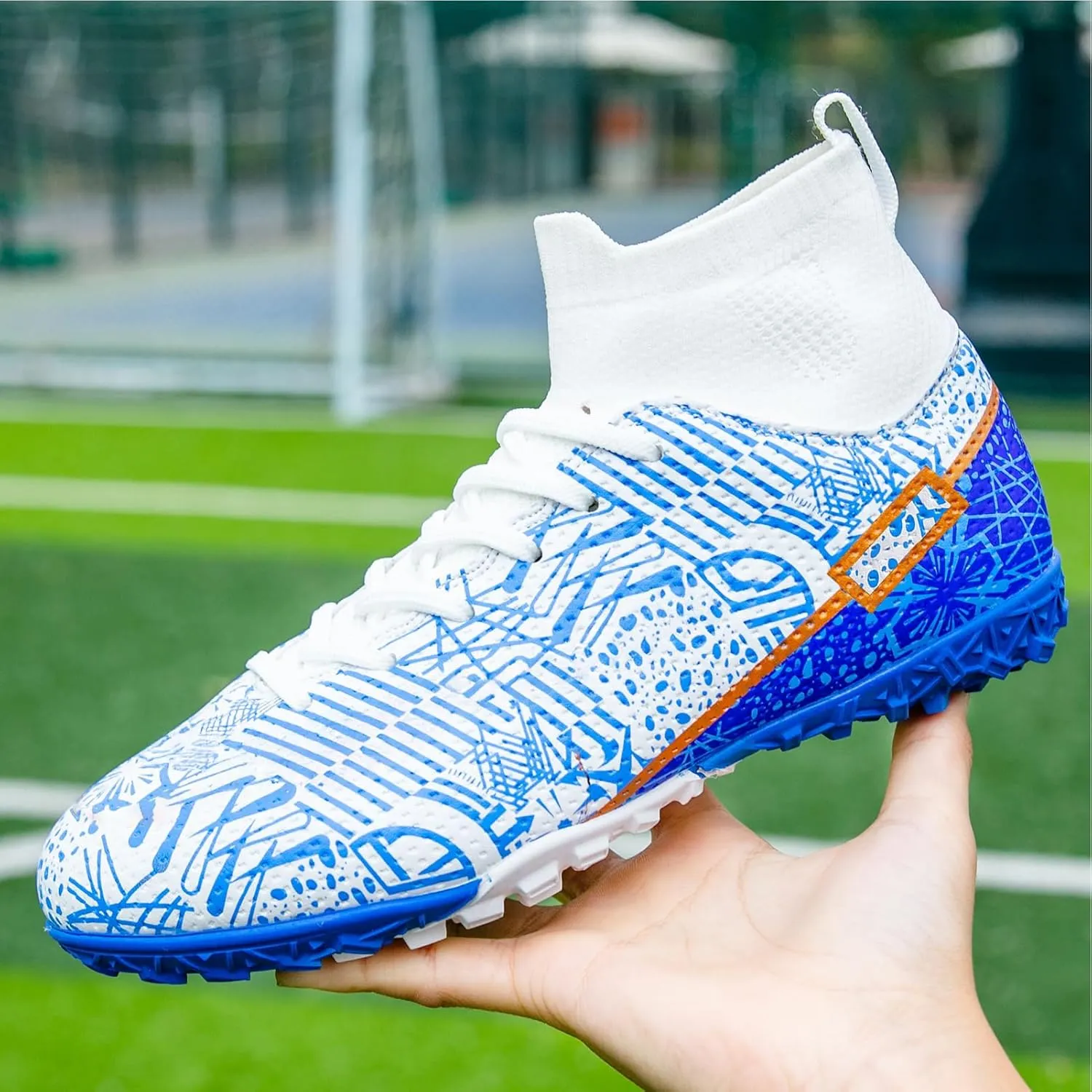 Kids Turf Soccer Shoes Boys Girls Youth Indoor Outdoor Soccer Cleats Football Shoes (Toddler/Little Kid/Big Kid)