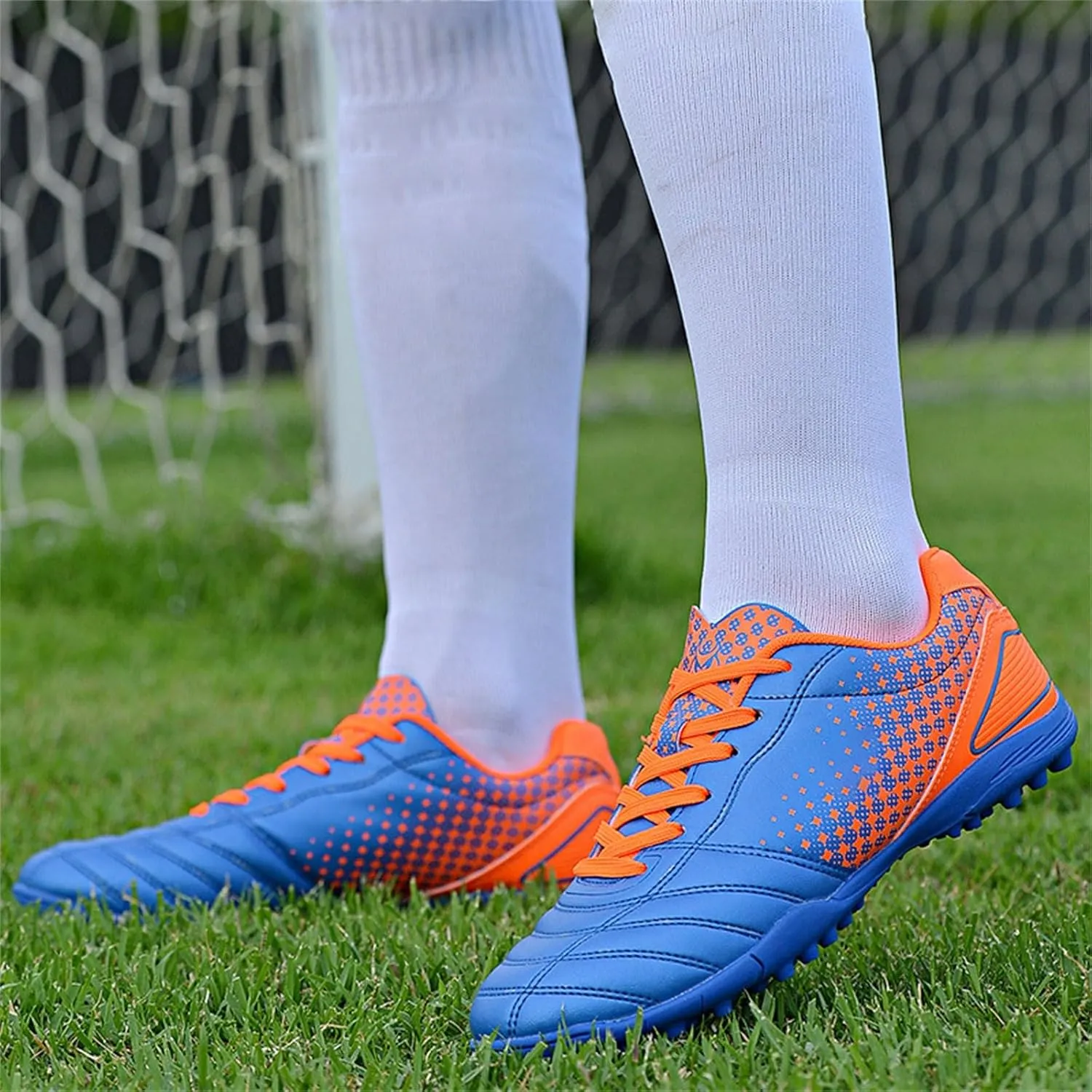 Kids Youth Football Cleats Training Shoes Boys Girls Soccer Cleats Lace Up Sneaker Soccer Baseball Shoes