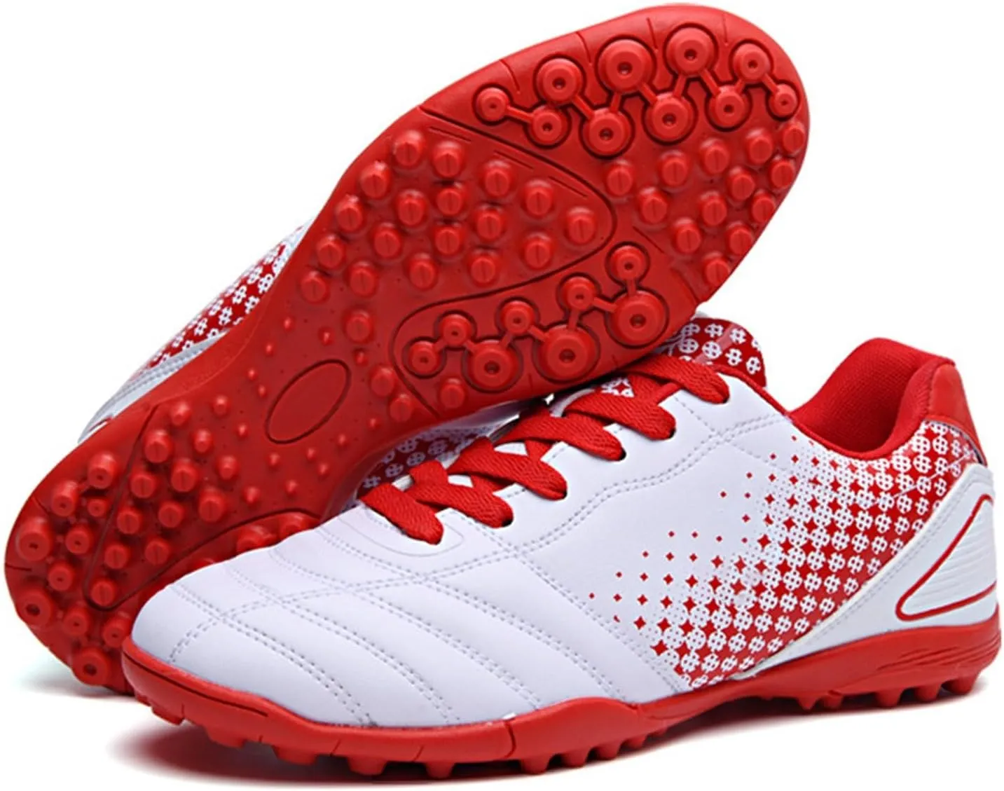 Kids Youth Football Cleats Training Shoes Boys Girls Soccer Cleats Lace Up Sneaker Soccer Baseball Shoes