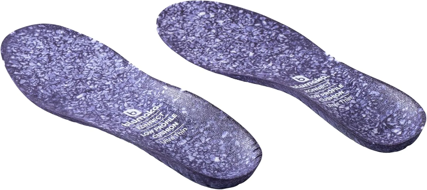 Konnect Low Profile Cushion Sport Insole Footbeds (Low Arch, Mens 9-9.5, Womens 10-10.5)