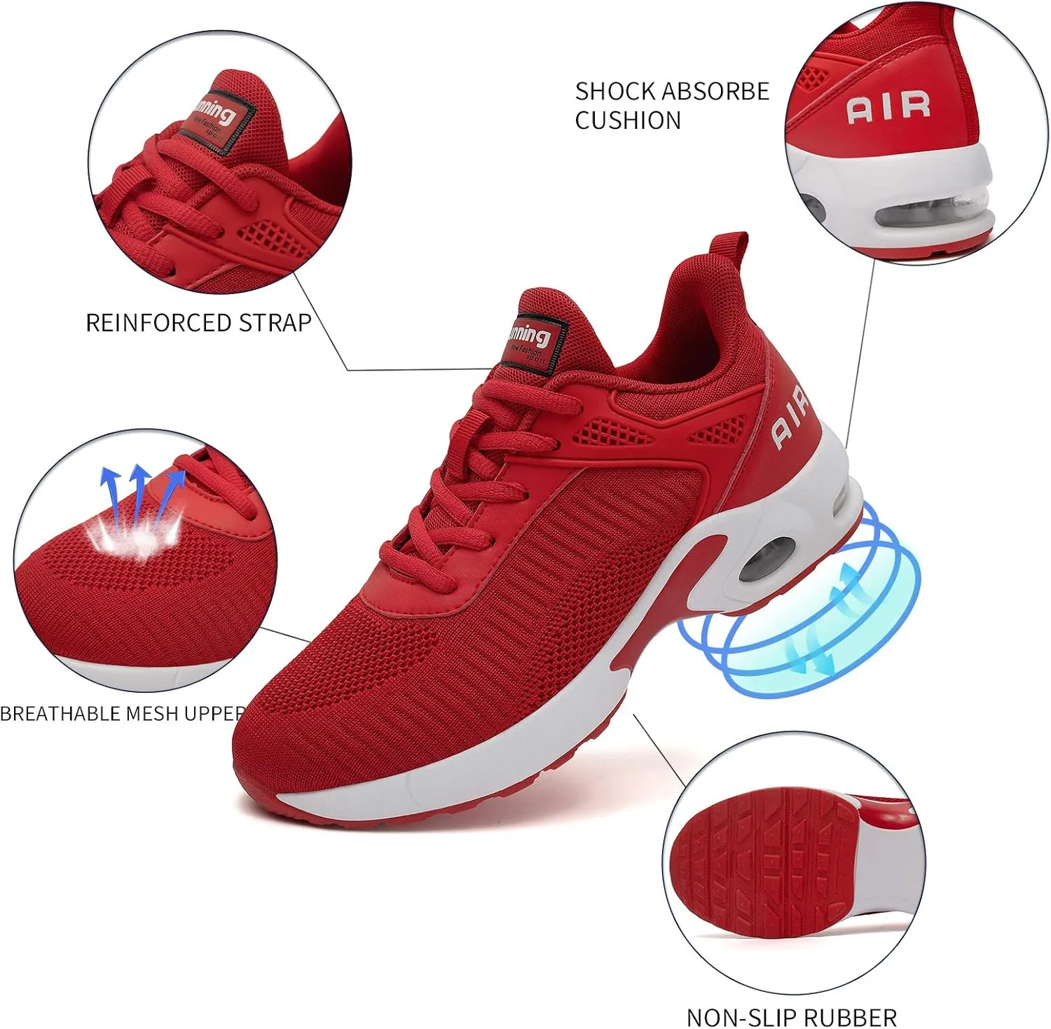 KPP Running Shoes for Women, Navy Blue and Pink, Breathable Mesh Upper