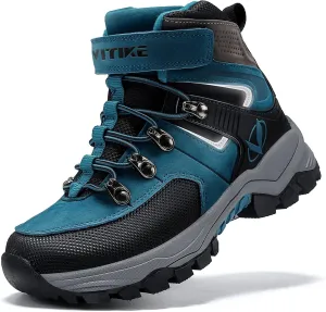 Littleplum Boys Snow Boots Winter Waterproof Antiskid Boots Hiking Outdoor Shoes Booties for Unisex Kids (Little Kid/Big Kid)