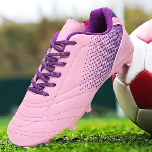 LIZRHA Soccer Shoes for Boys Girls Soccer Cleats Boys Girls Kids Athletic Outdoor Football Shoes Youth Football Cleats Outdoor & Indoor Soccer Shoes Lightweight, Running & Training for Students