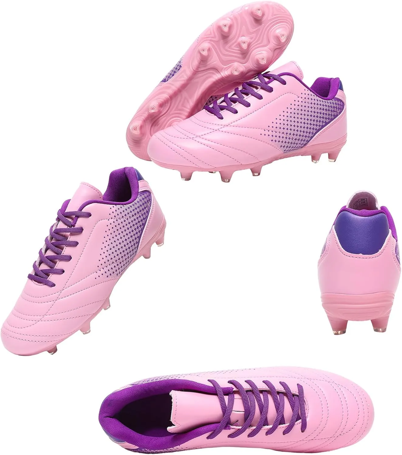 LIZRHA Soccer Shoes for Boys Girls Soccer Cleats Boys Girls Kids Athletic Outdoor Football Shoes Youth Football Cleats Outdoor & Indoor Soccer Shoes Lightweight, Running & Training for Students
