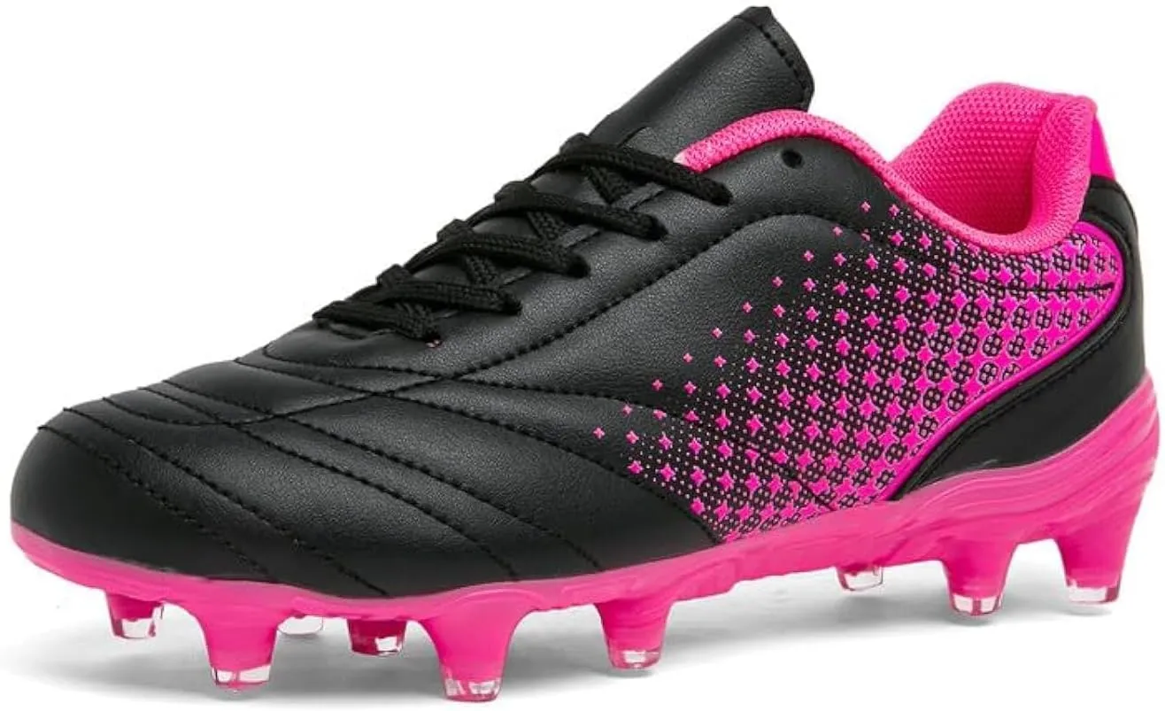 LIZRHA Soccer Shoes for Boys Girls Soccer Cleats Boys Girls Kids Athletic Outdoor Football Shoes Youth Football Cleats Outdoor & Indoor Soccer Shoes Lightweight, Running & Training for Students