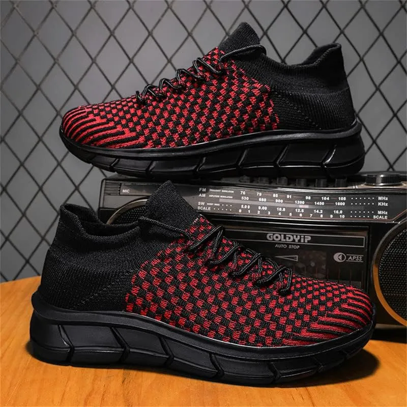 LLTMALL Unisex Breathable Mesh Lace-up Trainers Outdoor Couples Running Sneakers