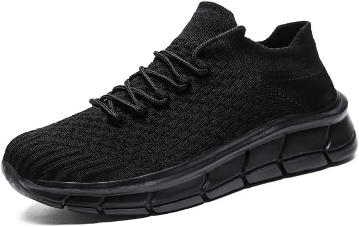 LLTMALL Unisex Breathable Mesh Lace-up Trainers Outdoor Couples Running Sneakers