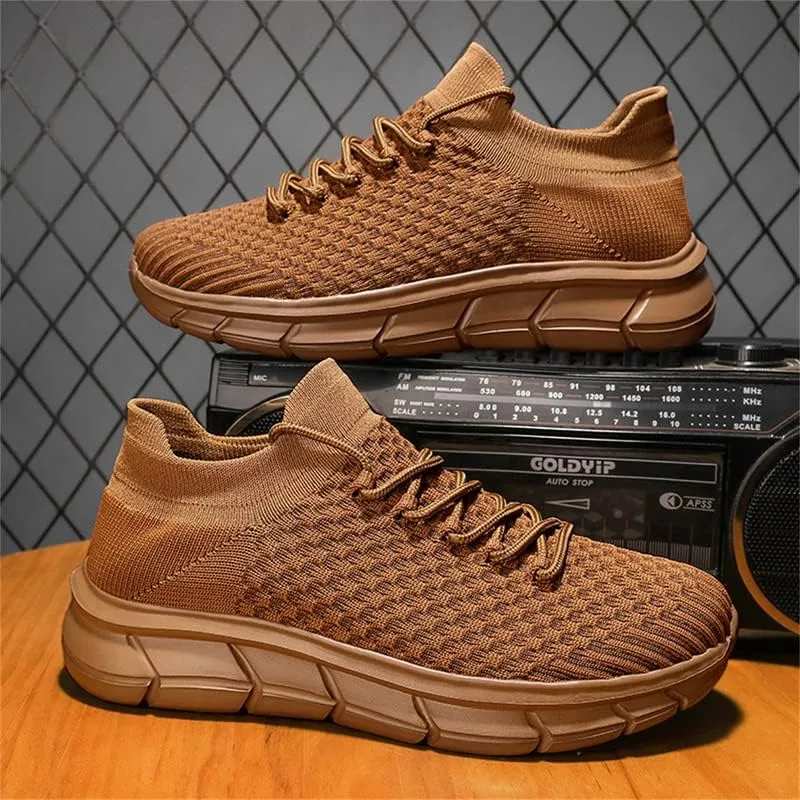 LLTMALL Unisex Breathable Mesh Lace-up Trainers Outdoor Couples Running Sneakers
