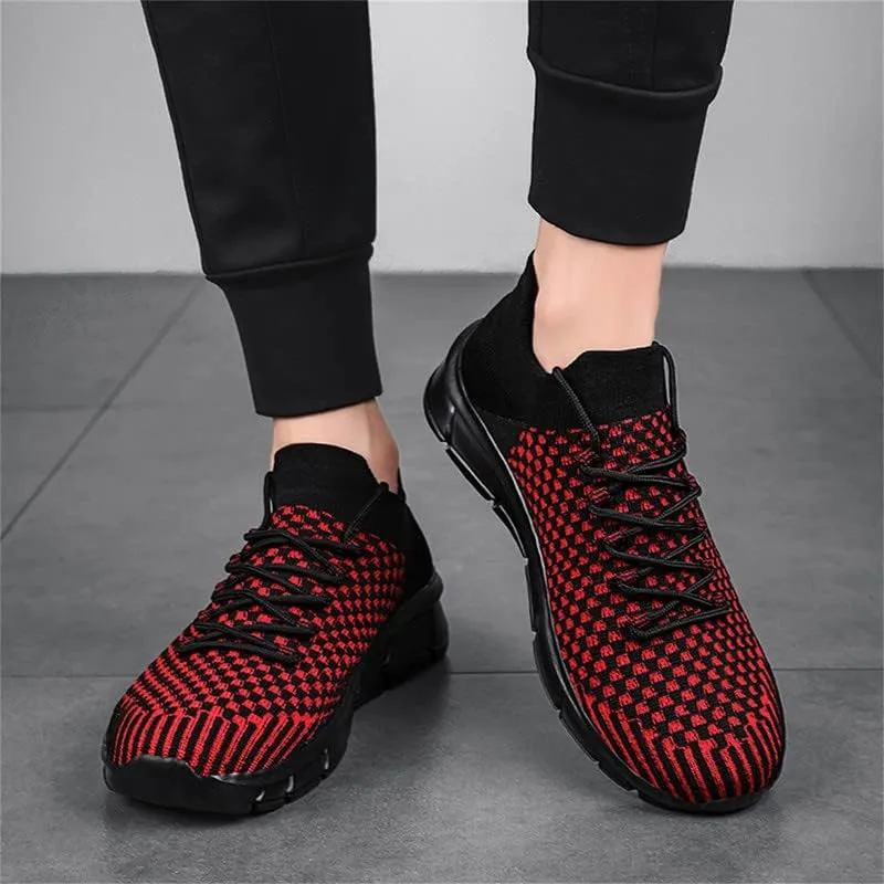 LLTMALL Unisex Breathable Mesh Lace-up Trainers Outdoor Couples Running Sneakers