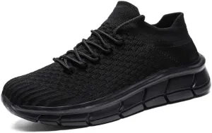LLTMALL Unisex Breathable Mesh Lace-up Trainers Outdoor Couples Running Sneakers