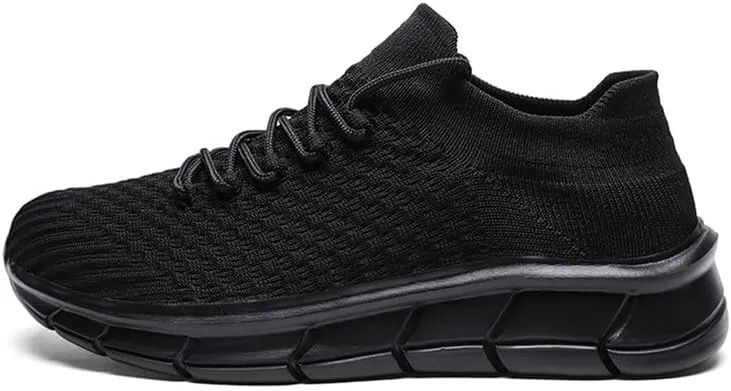 LLTMALL Unisex Breathable Mesh Lace-up Trainers Outdoor Couples Running Sneakers