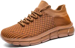 LLTMALL Unisex Breathable Mesh Lace-up Trainers Outdoor Couples Running Sneakers