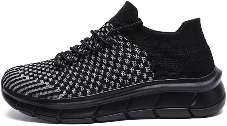 LLTMALL Unisex Breathable Mesh Lace-up Trainers Outdoor Couples Running Sneakers