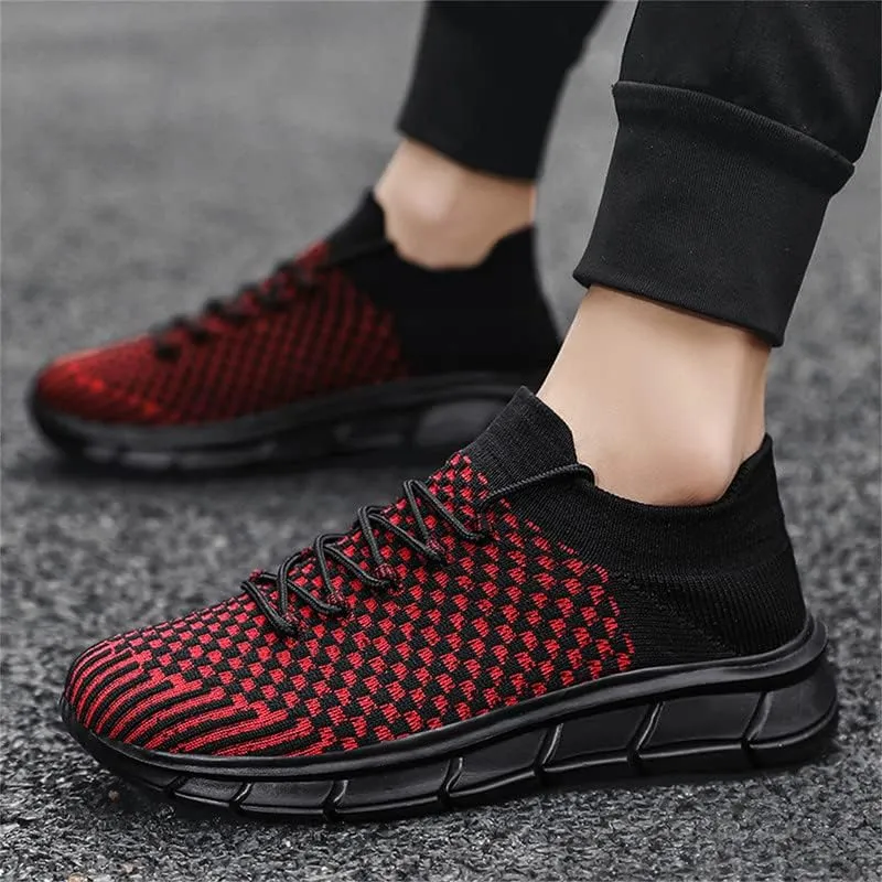 LLTMALL Unisex Breathable Mesh Lace-up Trainers Outdoor Couples Running Sneakers