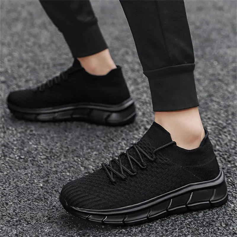 LLTMALL Unisex Breathable Mesh Lace-up Trainers Outdoor Couples Running Sneakers
