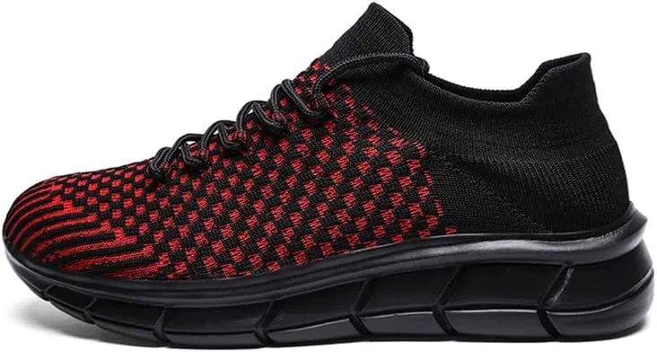 LLTMALL Unisex Breathable Mesh Lace-up Trainers Outdoor Couples Running Sneakers