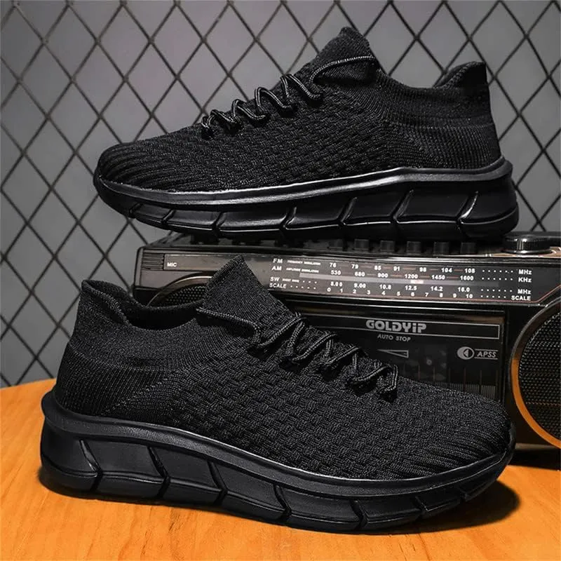 LLTMALL Unisex Breathable Mesh Lace-up Trainers Outdoor Couples Running Sneakers