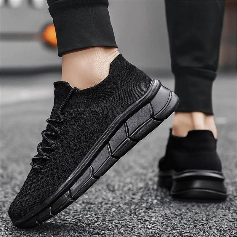 LLTMALL Unisex Breathable Mesh Lace-up Trainers Outdoor Couples Running Sneakers