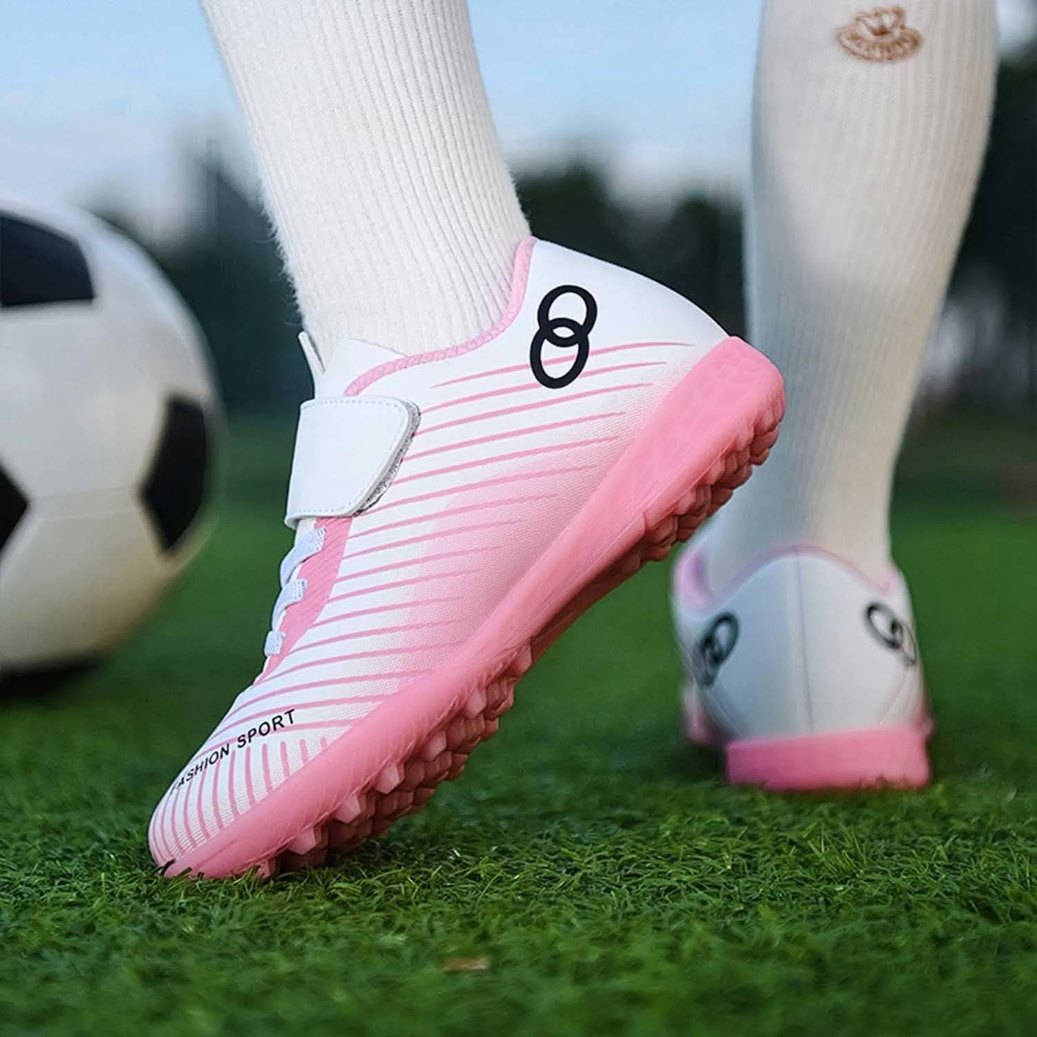 MEBAMY Football Shoes for Boys Girls Firm Ground Soccer Cleats Athletic Youth General Purpose Soccer Shoe Toddler Little Kid Big Kid