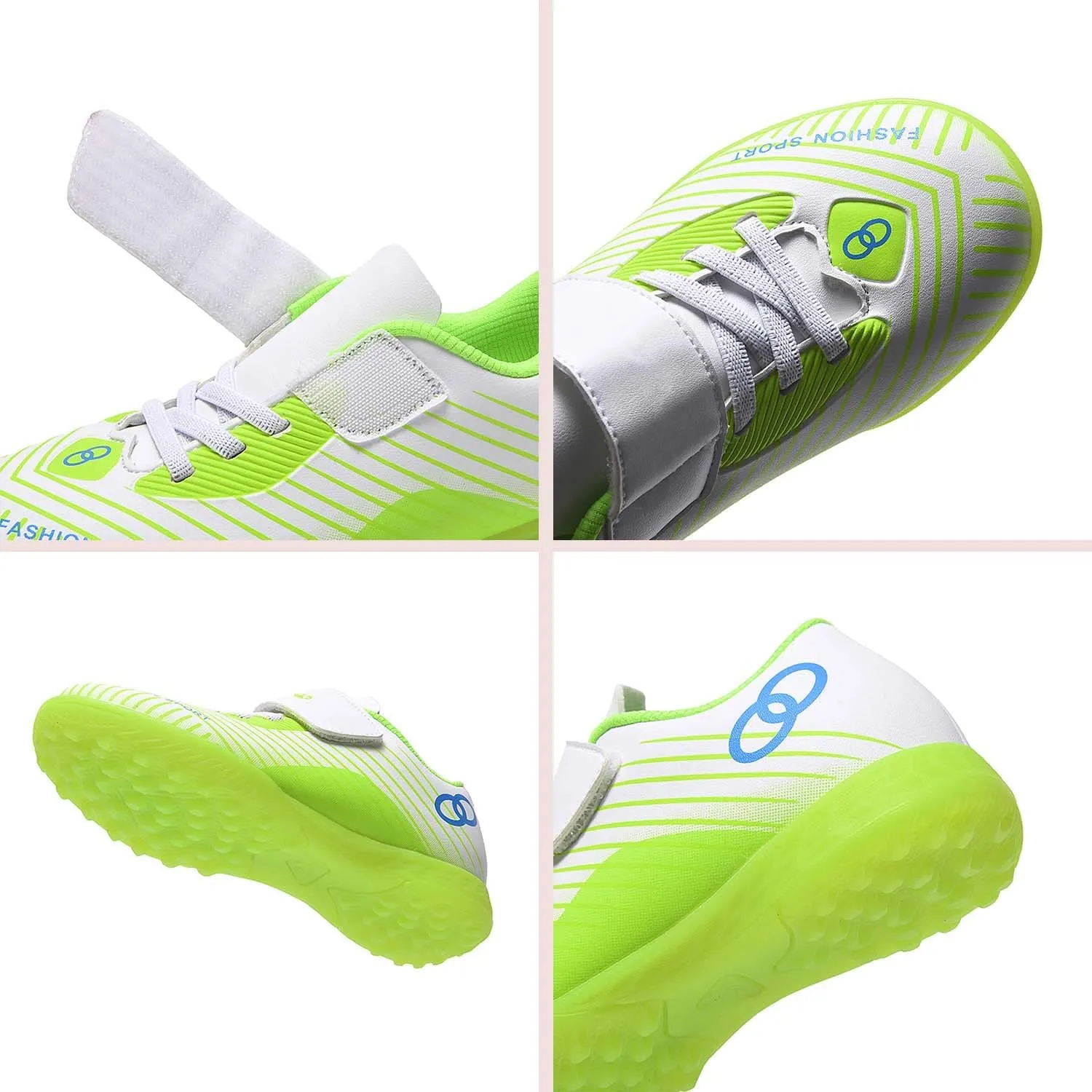 MEBAMY Football Shoes for Boys Girls Firm Ground Soccer Cleats Athletic Youth General Purpose Soccer Shoe Toddler Little Kid Big Kid