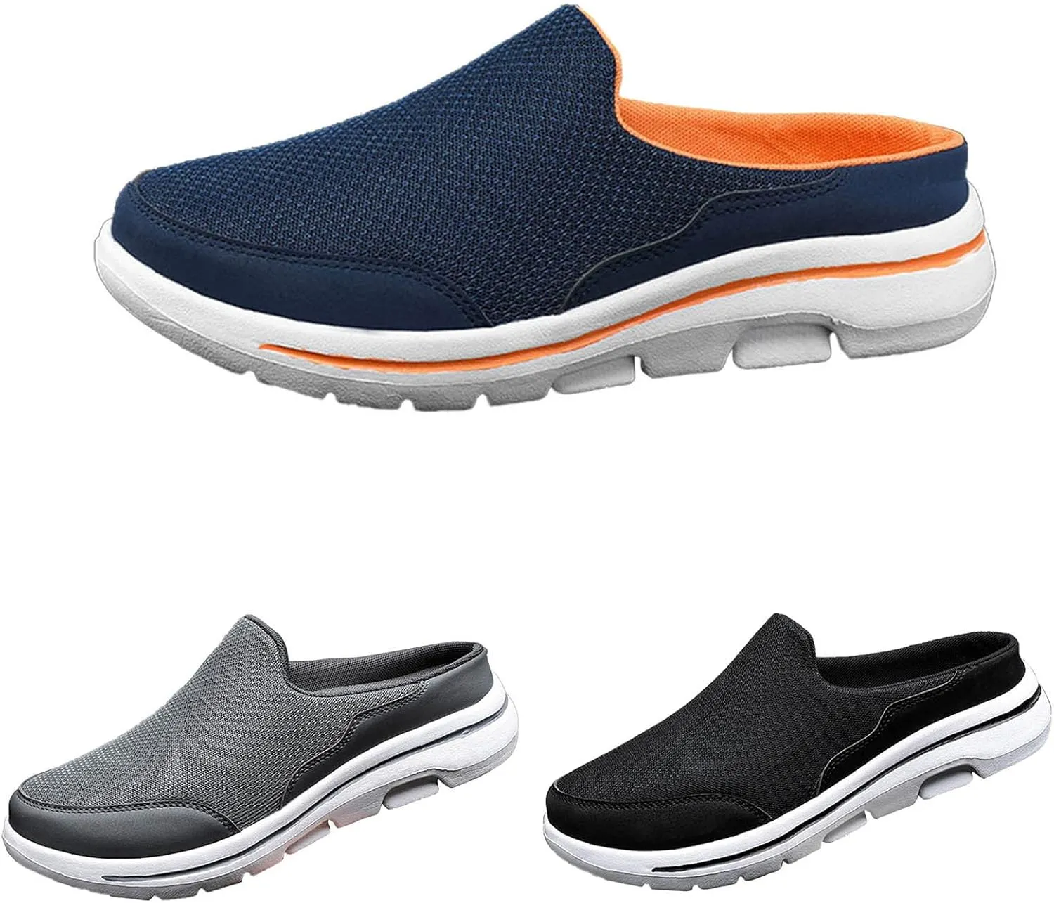 Men Sports Shoes Fashionable and Simple Solid Color New Pattern Summer Breathable Mesh Sneaker Shoes for Men