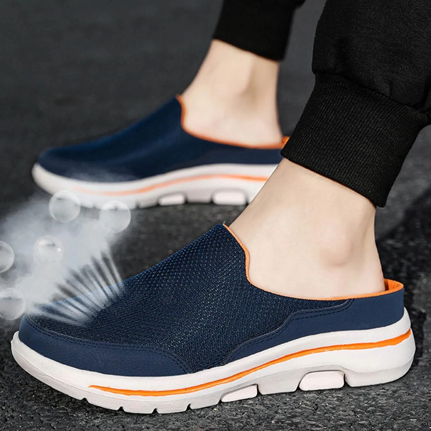 Men Sports Shoes Fashionable and Simple Solid Color New Pattern Summer Breathable Mesh Sneaker Shoes for Men