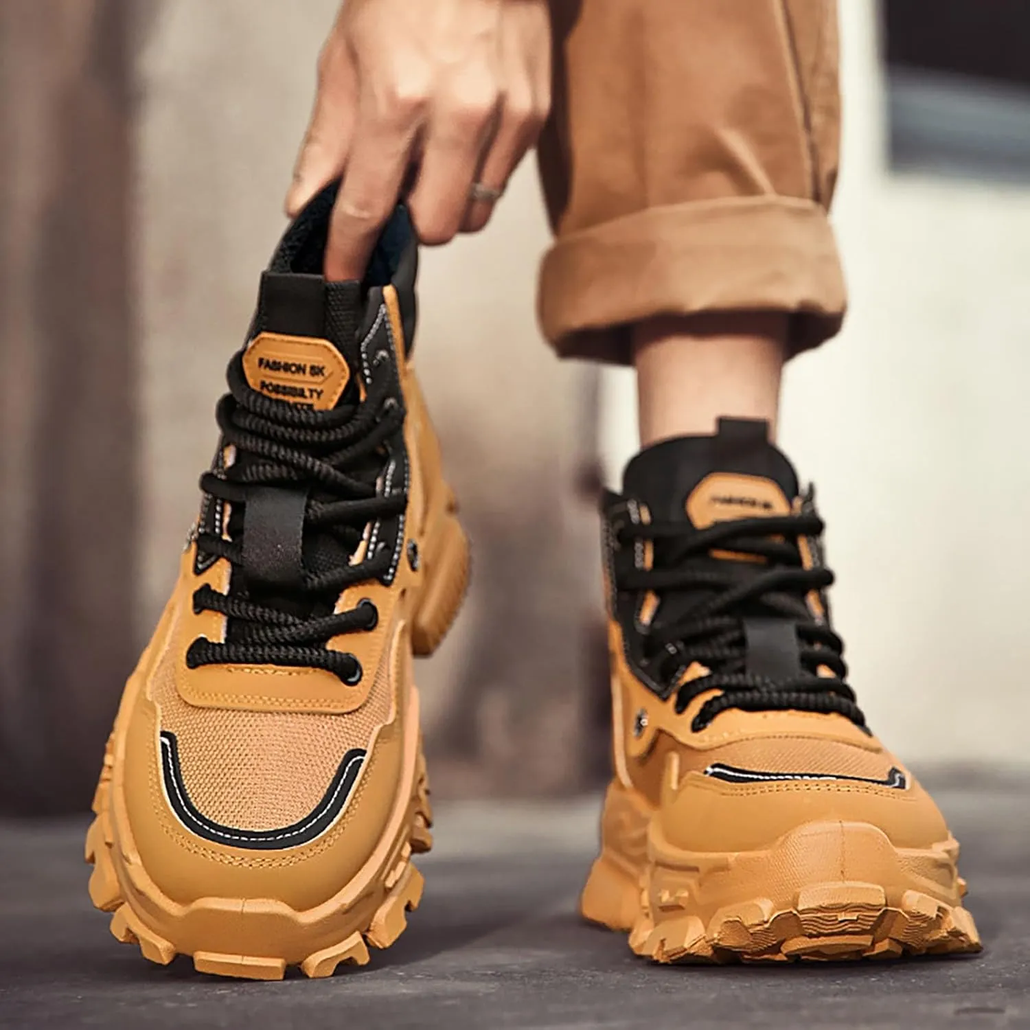 Men Work Boots with Zipper Hiking Sneakers Shoes Warm Womens Working Shoes Composite Toe Waterproof Outdoor Shoes Lightweight Anti Slip Hike Grounded Footwear