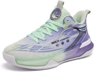Mens Basketball Shoes Fashion Sneakers Athletic Comfortable Breathable Leightweight Lace-Up Outdoor Non Slip Sport Shoe