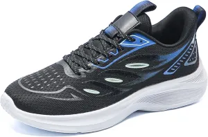 Men's Fashionable Comfortable Breathable Mesh Running Shoes, Wear-Resistant Non Slip Soft Sole Casual Walking Shoes, Men's Volleyball Shoes, Jogging Shoes, Black Tennis Shoes