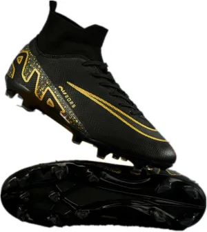 Mens High-Top Football Boots Women's Soccer Cleats for Training Youth Futsal Shoes for Outdoor Indoor