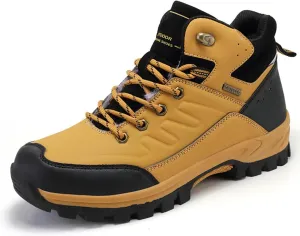 Men's Hiking Boots Outdoor Waterproof Non-Slip Work Boots Autumn Winter Trekking Snow Boots