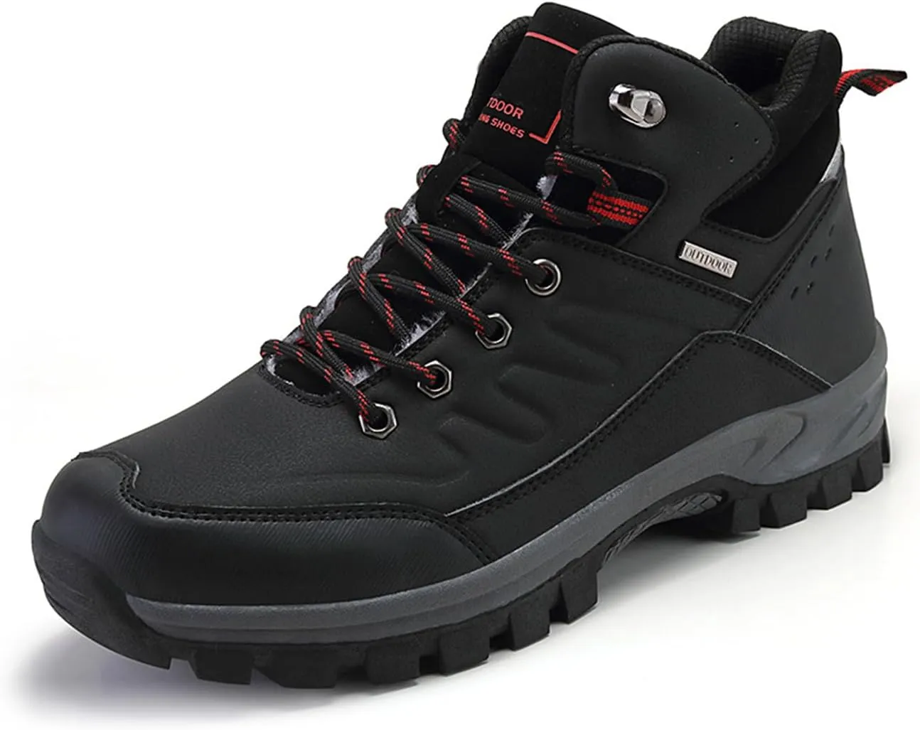 Men's Hiking Boots Outdoor Waterproof Non-Slip Work Boots Autumn Winter Trekking Snow Boots