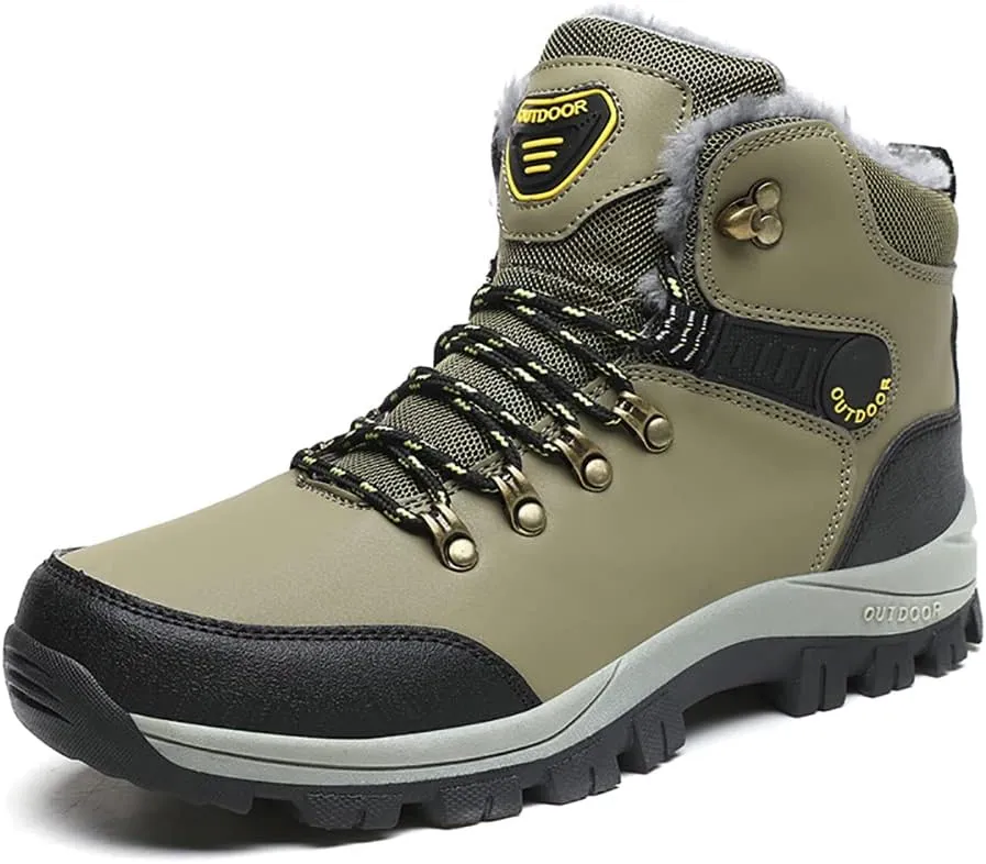 Men's Hiking Boots Snow Sports Boots High Top Outdoor Waterproof Work Boots