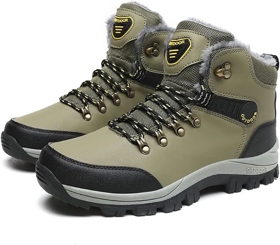 Men's Hiking Boots Snow Sports Boots High Top Outdoor Waterproof Work Boots