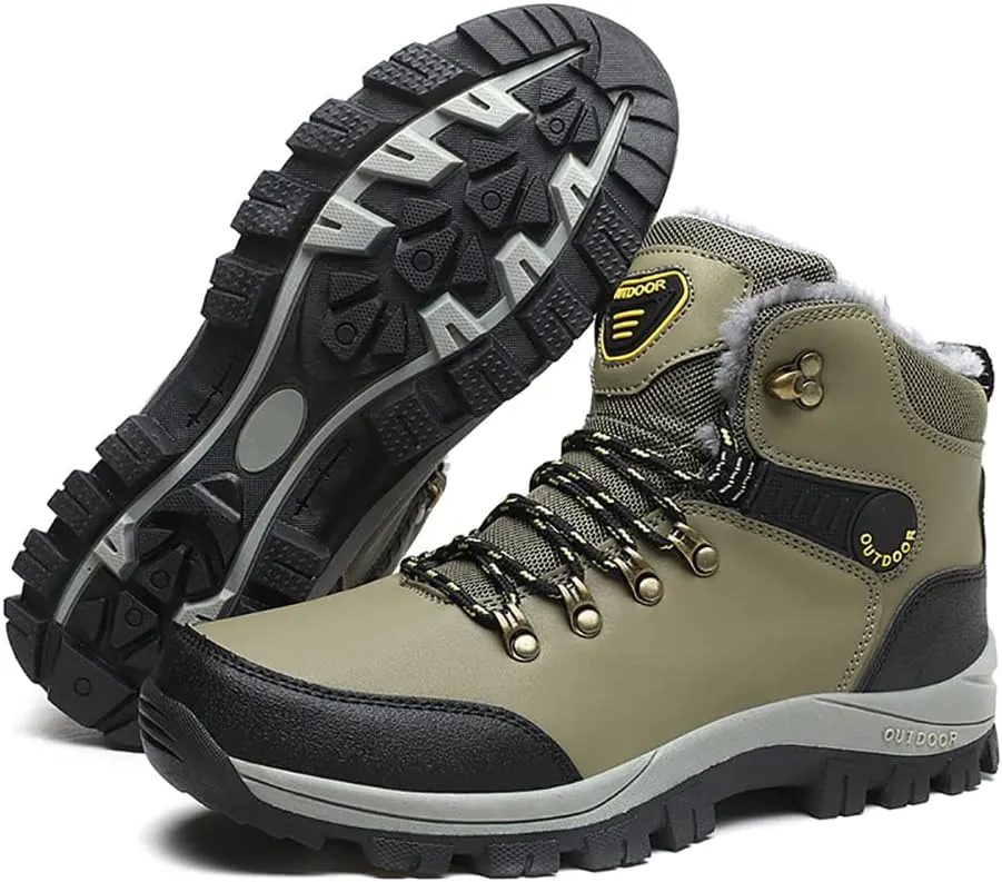 Men's Hiking Boots Snow Sports Boots High Top Outdoor Waterproof Work Boots