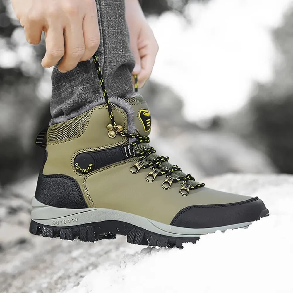Men's Hiking Boots Snow Sports Boots High Top Outdoor Waterproof Work Boots