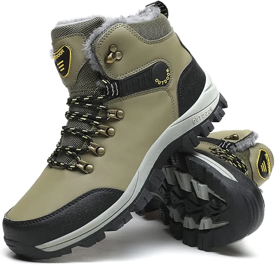 Men's Hiking Boots Snow Sports Boots High Top Outdoor Waterproof Work Boots