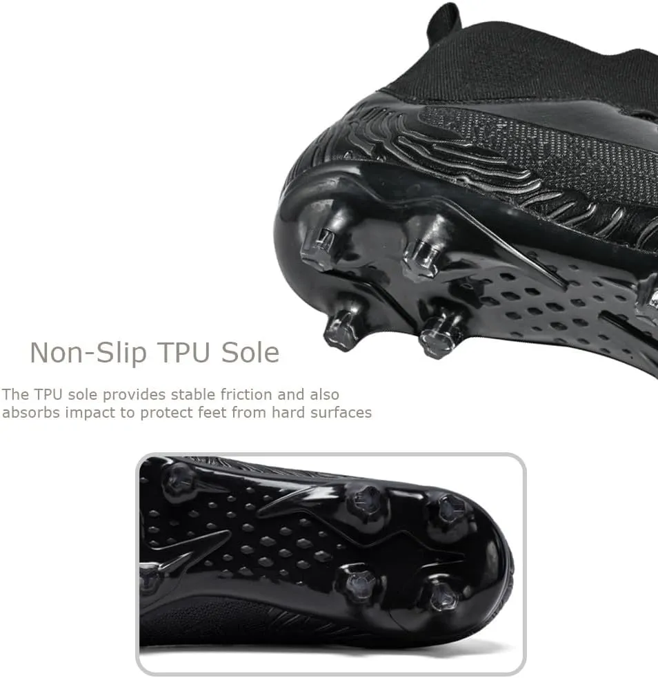 Men's Lightweight Soccer Cleats for Football Training: Non-Slip Professional Futsal Shoes - Futsal Shoes for Youth