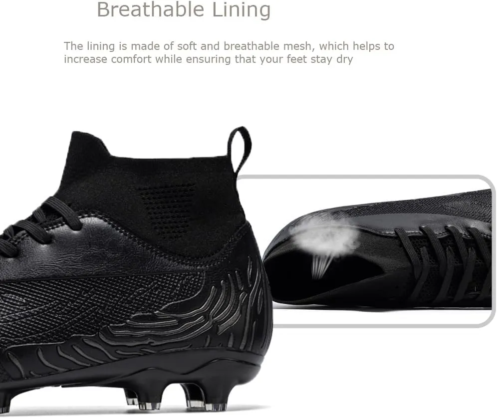 Men's Lightweight Soccer Cleats for Football Training: Non-Slip Professional Futsal Shoes - Futsal Shoes for Youth