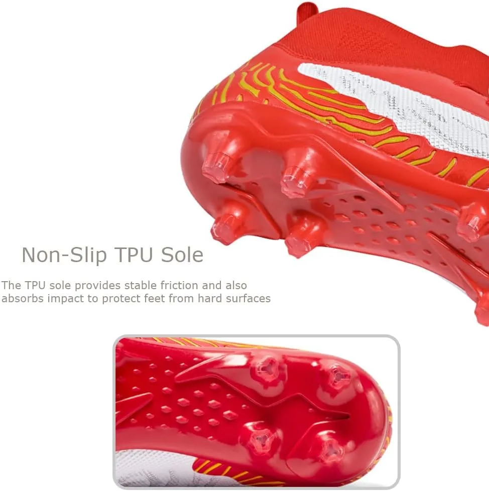 Men's Lightweight Soccer Cleats for Football Training: Non-Slip Professional Futsal Shoes - Futsal Shoes for Youth