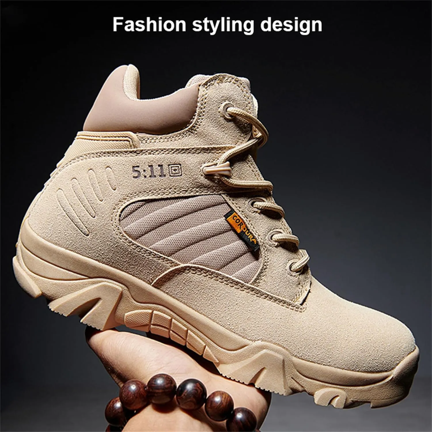Men's Military Tactical Boots, with Side Zipper, Lightweight Army Combat Boots,Low Cut Training Shoes for Men and Women,for Outdoor Hiking, Rock Climbing, Hunting etc