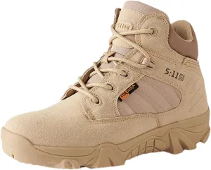 Men's Military Tactical Boots, with Side Zipper, Lightweight Army Combat Boots,Low Cut Training Shoes for Men and Women,for Outdoor Hiking, Rock Climbing, Hunting etc