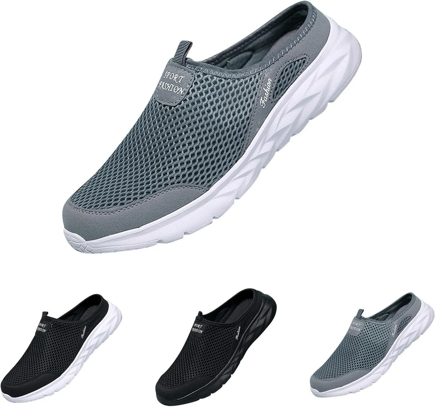 Mens Shoes Casual Mens Slip On Sneakers Mens Loafers Casual Slip On Comfy Casual Closed Back Christmas Sneakers for Women Comfortable & Lightweight